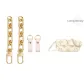 Extender Chain 15cm Door Buckle 2 Pack[Crossbody Recommendation]+Abrasion-Resistant Buckle (Cotton Candy)