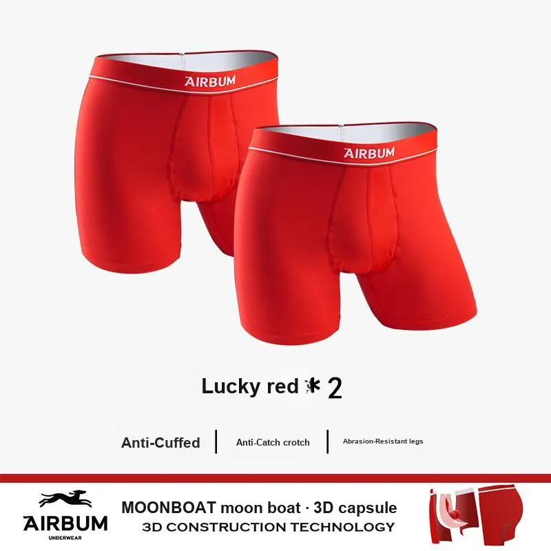 Airbum Underwear Underpants Men's Combo Set Red-8