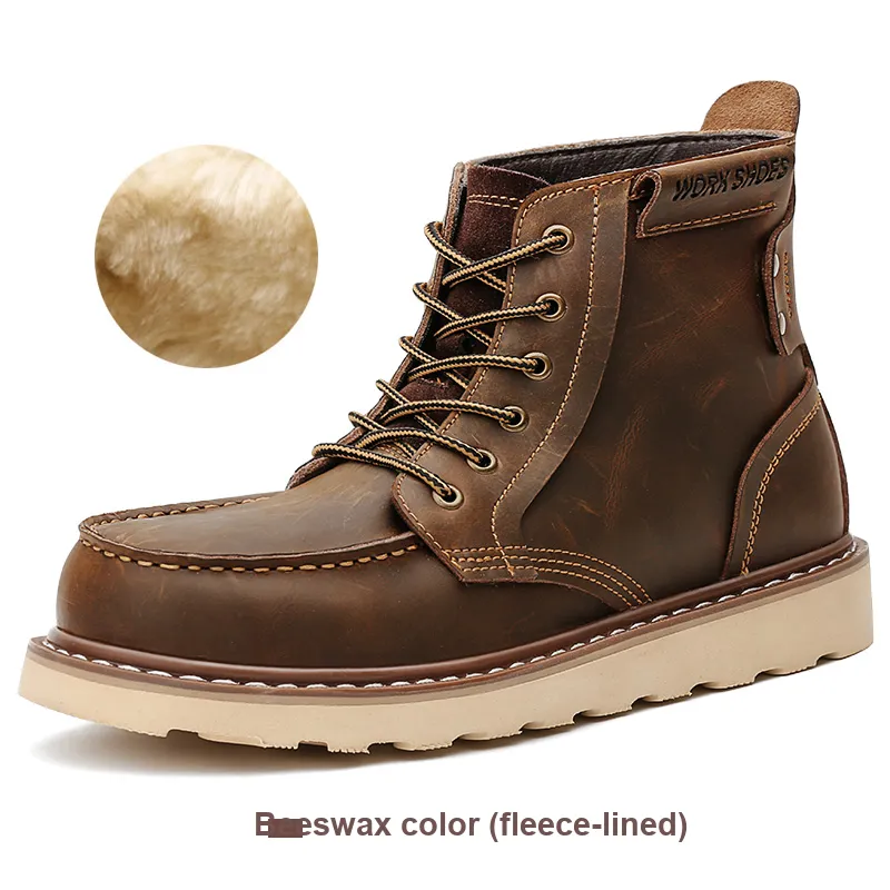 MR.A Ankle Boots Men Beeswax/Black-8
