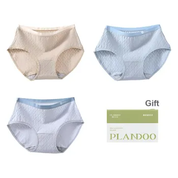 PLANDOO Underpants Women's Shopping Bag 3 Pack