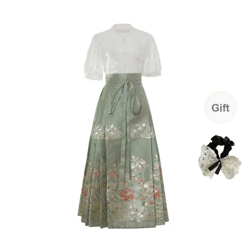 PAVEA Two Piece Skirt Sets Women's