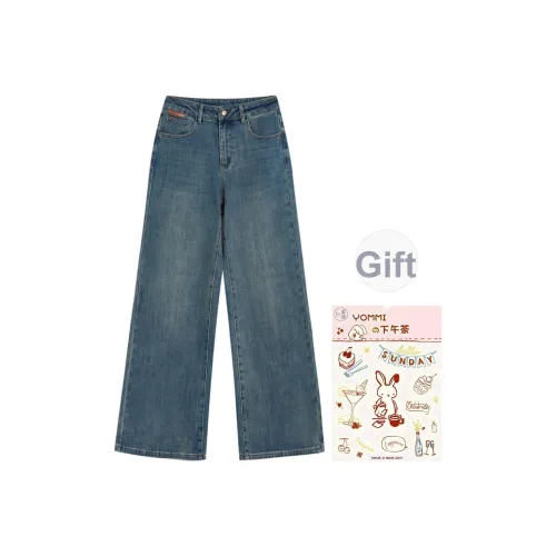 ZIHAN Джинсовый синий Женские джинсы