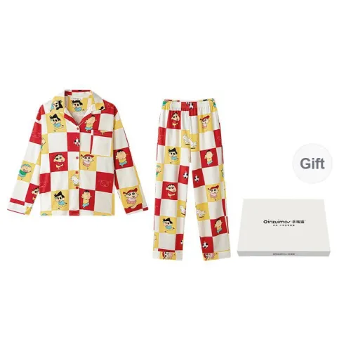 QINZUIMAO Pajama Set Men's Acid Fruit Red Gift Box Set