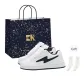 White Black (Shopping Bag-Includes Socks)
