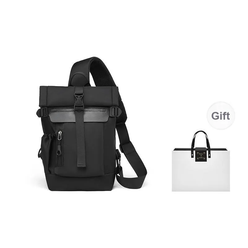 MUYKUY Water Resistant Oxford Crossbody Bag Shoulder Bag Unisex Black-11