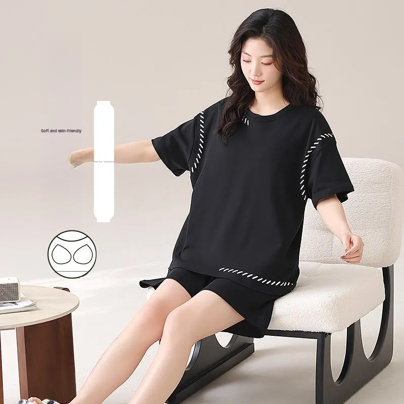 Vine Color Women's Pajama Sets-4