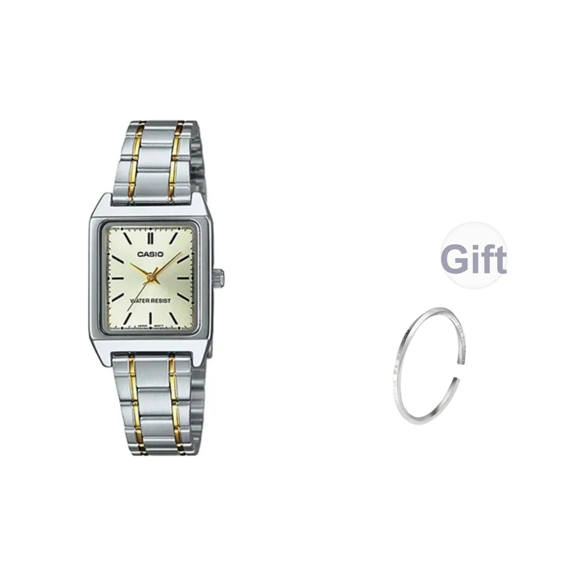 CASIO Кварцевый механизм Часы Женские Зеленый циферблат