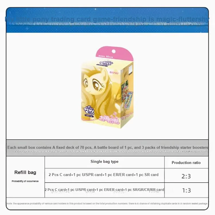 KAYOU My Little Pony Card, A Trading Card Game TCG About Friendship Begins Battle Cards Whole Box-3