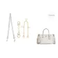 [Glacier White Three-Piece Set]Four-Leaf Clover Extender Chain 15cm+Decorative Chain 26.5cm+Underarm Shoulder Strap 66cm