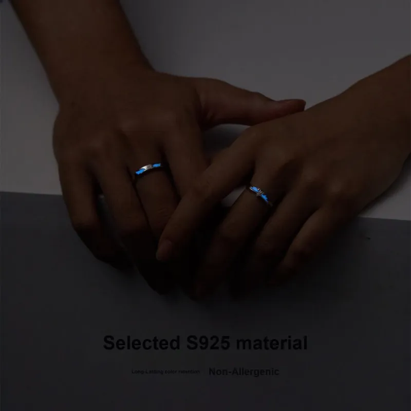 LINKY Laboratory S925 Silver Rings Unisex-3