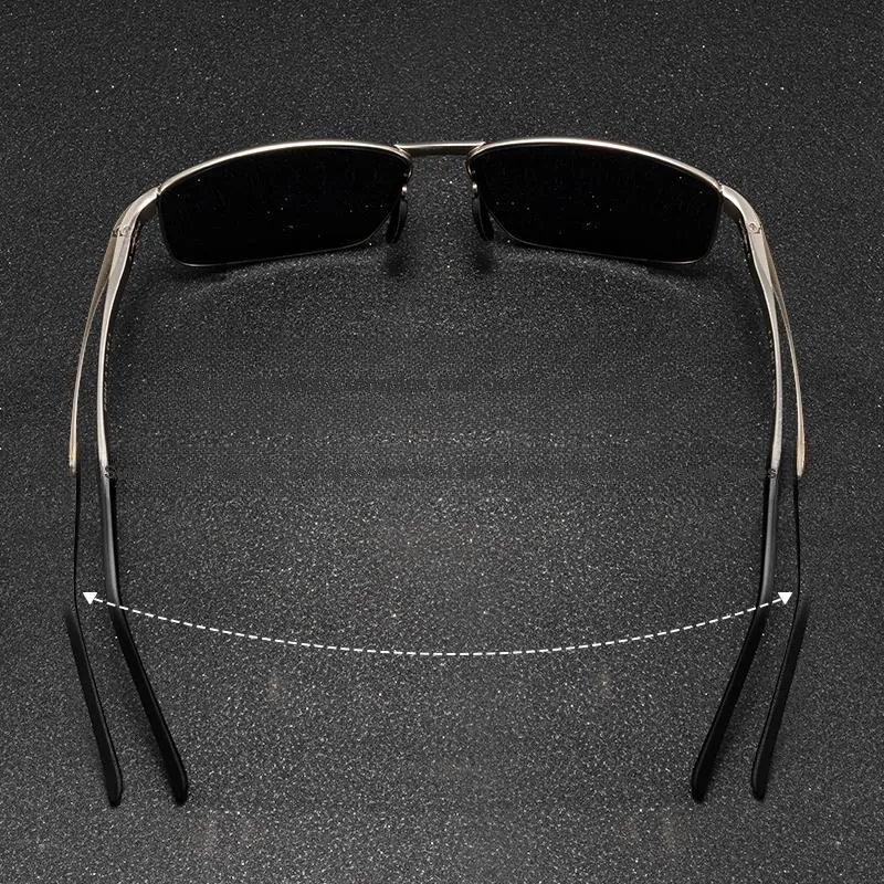 VIRDEN AERMAN Titanium Alloy Square Sunglasses Men's-4