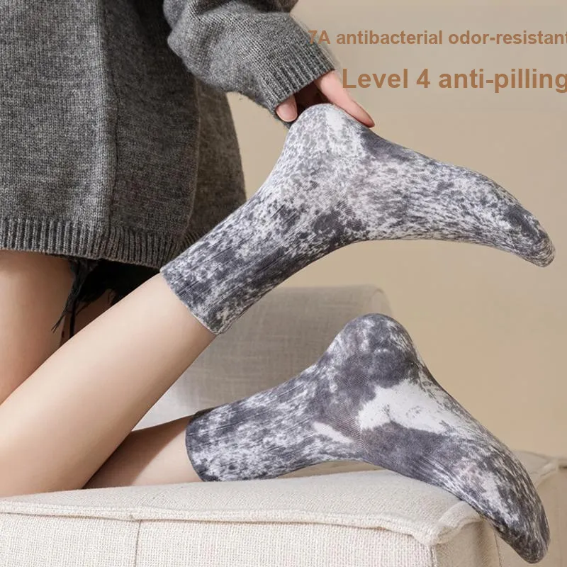 JIAZINI Mid-Calf Socks Women's 4 Pack-16