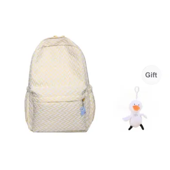 URBAN FOREST Nylon Backpack Unisex Yellow/Light Green/Light Blue/Pink/Silver