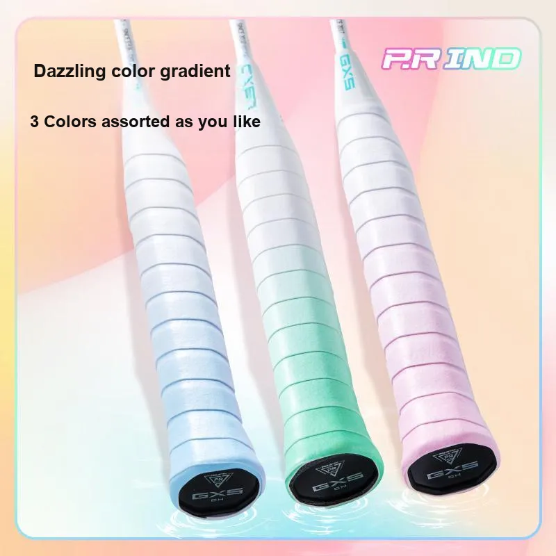 P.R IND Badminton Grip Tape Pink PU Thin 0.7mm*25mm*1100mm-3