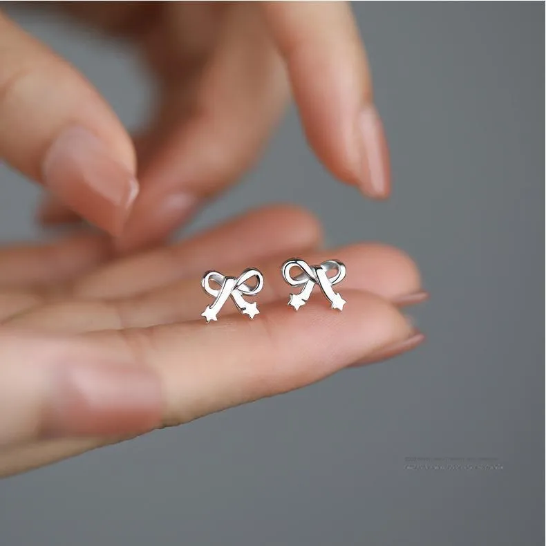 MONI JEWELLERY S999 Fine Silver Stud Earrings Women's-4