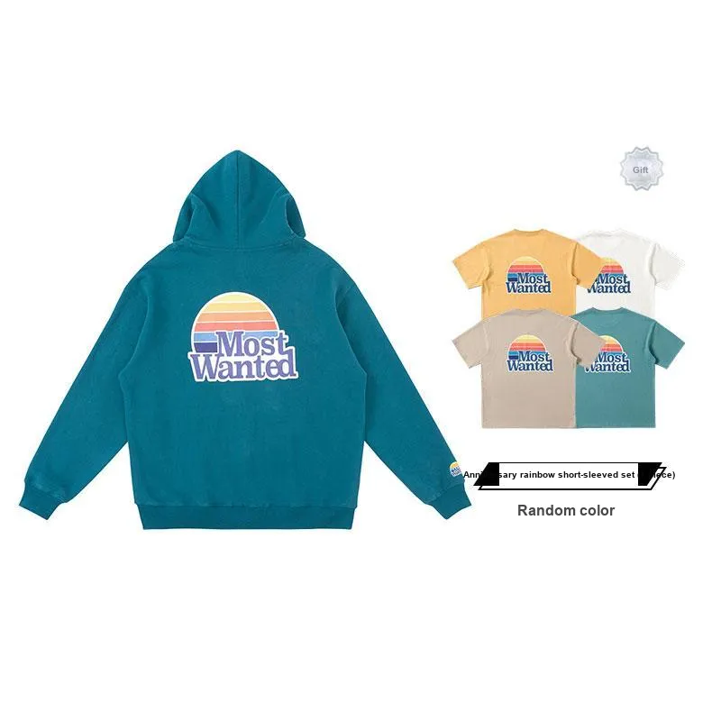 MostwantedLab Classic Rainbow Sweatshirt Spring Fall Unisex-43