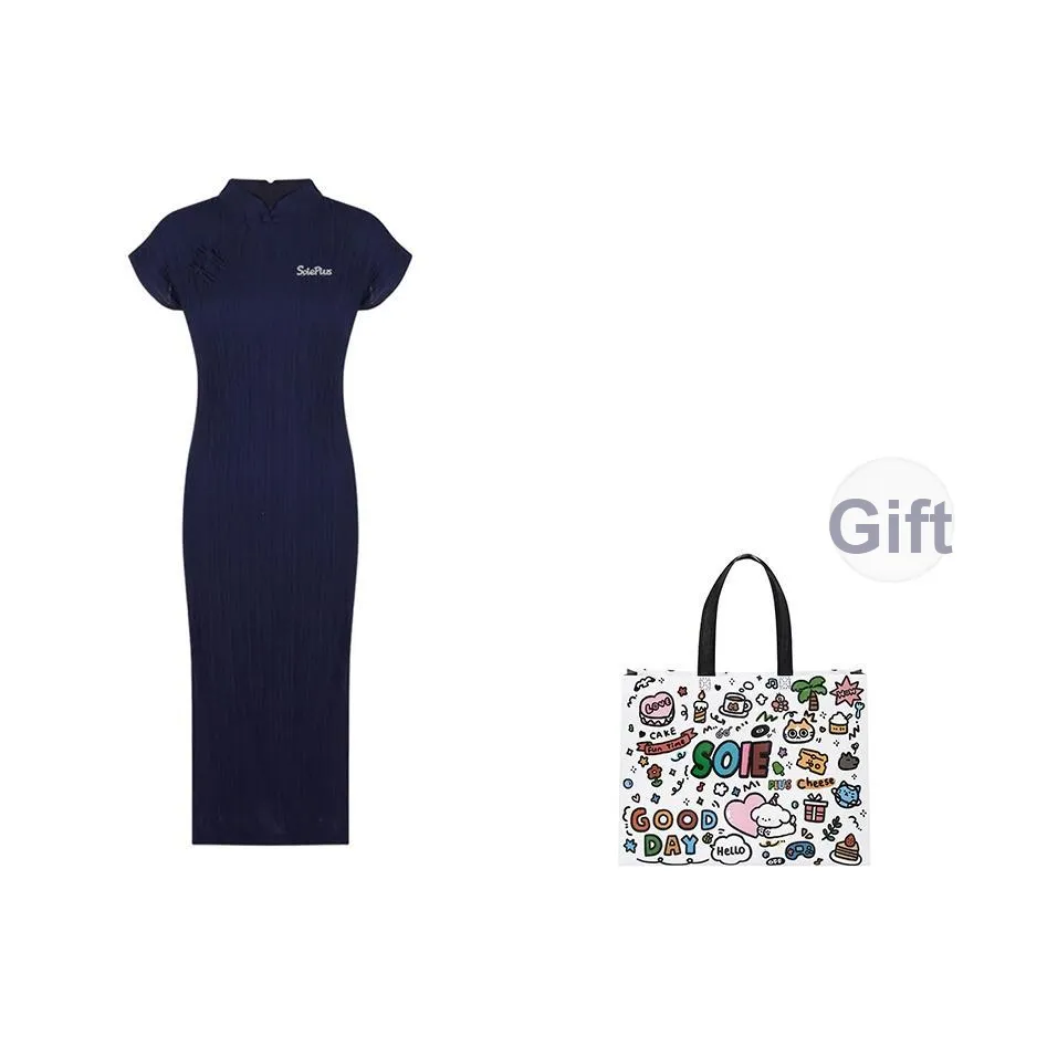 SOIE Темно-синий Женские Ципао