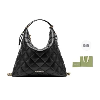 VANESSA HOGAN Cow Leather Tote Bag Shopping Bag Tote Bag Shoulder Bag Women's Black
