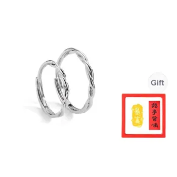 Chongqing Gold Store S925 Silver Rings Unisex