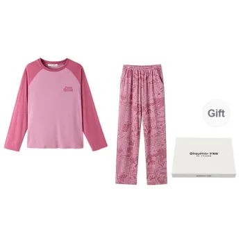 QINZUIMAO Pajama Set Women's Rose Pink