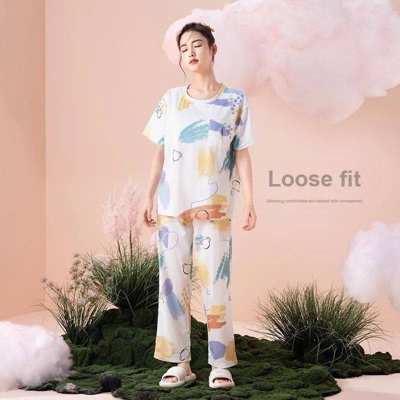 ZAO FU NIAO Pajama Set Women's Fun Shadow-1