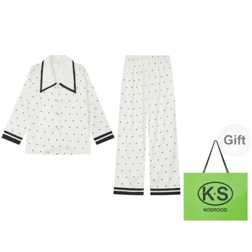 Kosrood Pajama Set Women's White