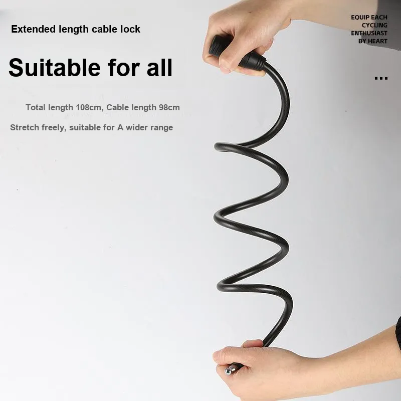 WEST BIKING Bicycle Locks Anti Pick, Waterproof, Rust Proof Protective Cable Lock-3