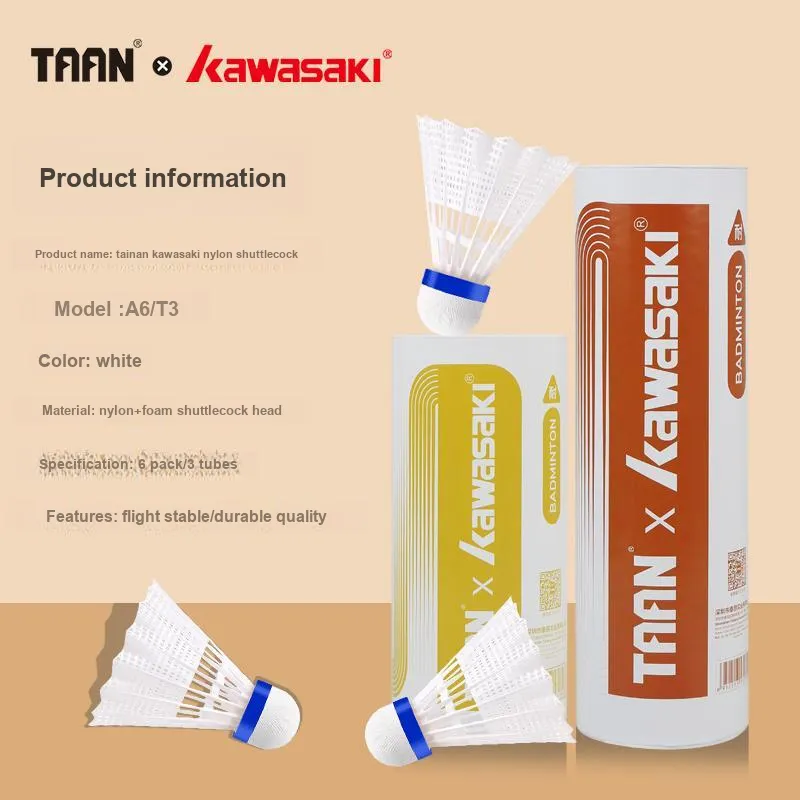 TAAN x Kawasaki T3 3 Pack Nylon Shuttlecocks-2