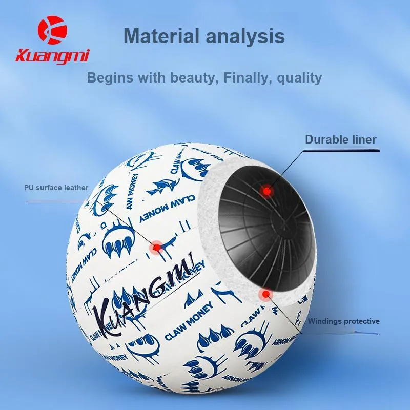 Kuangmi x Claw Money PU Size 5 Volleyball Unisex White Blue-5