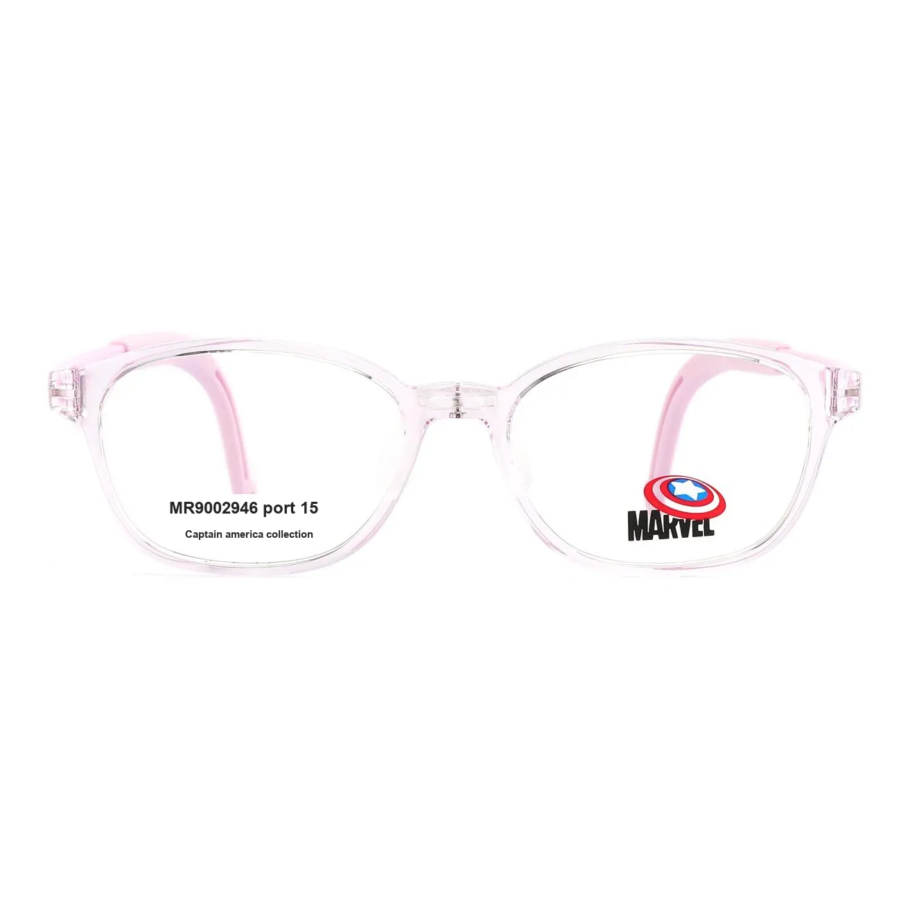 MARVEL TR Memorial Plastic Oval Eyeglass Frames Kids Transparent MARVEL TR Memorial Пластиковые Овальные Оправы для Очков Детские Прозрачные