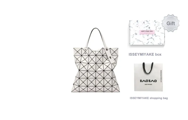ISSEY MIYAKE Lucent Gloss Vinyl Chloride Resin Tote Shopping Bag One Shoulder Handbag Regular Women's Light Gray-3