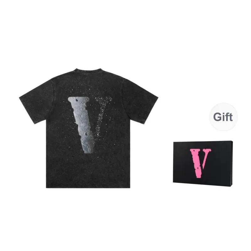 VLONE T Shirt Unisex Black Gray-5