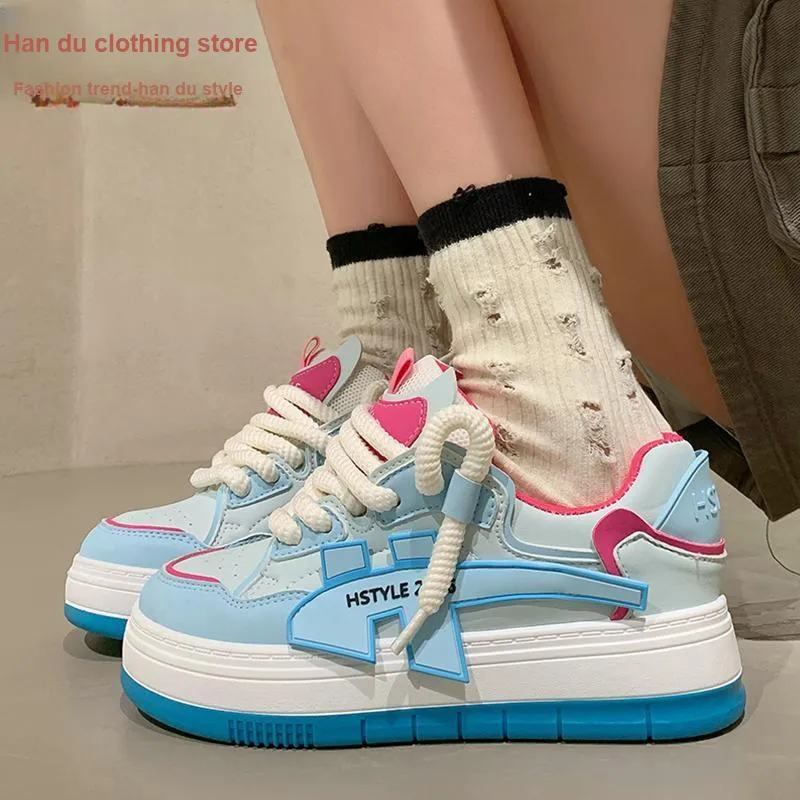 HSTYLE Slip-Resistant Skateboard Shoes Women's-12