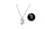 Glow in The Dark Flame Dragon Necklace[Green]