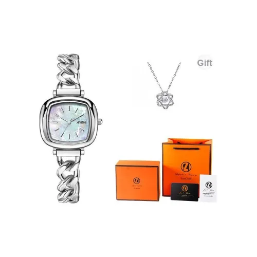 AIYISHI Кварцевый механизм сплав ремешок женские часы жемчужная раковина цвет циферблат часов