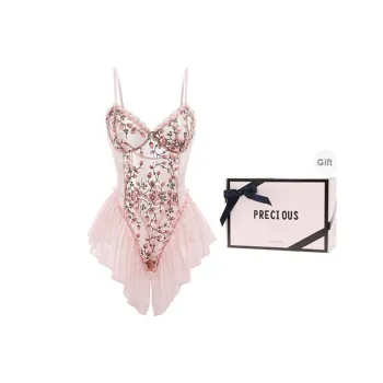 TLXT Jumpsuit Women's Gift Box Set Dreamy Floral Light Pink