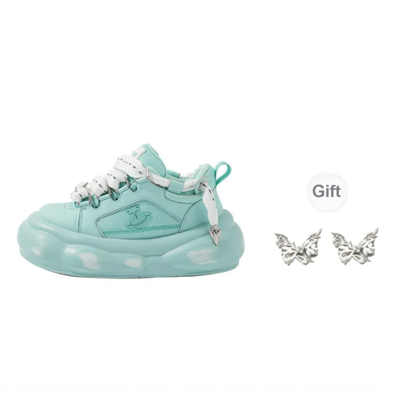 OmniPlanet Low Top Casual Shoes 7cm Unisex Light Green-0
