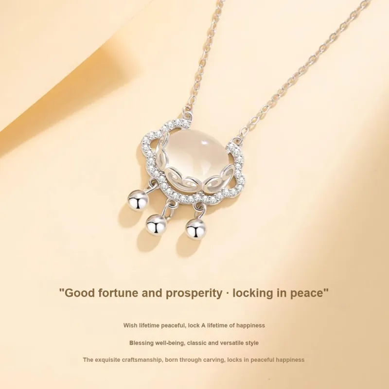 MGS S999 New Chinese Style Niche Design Vintage Pendant Premium Luck Bell Women's-1