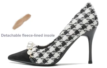 Ainer cat Slim Heel High Heels 7cm Women's