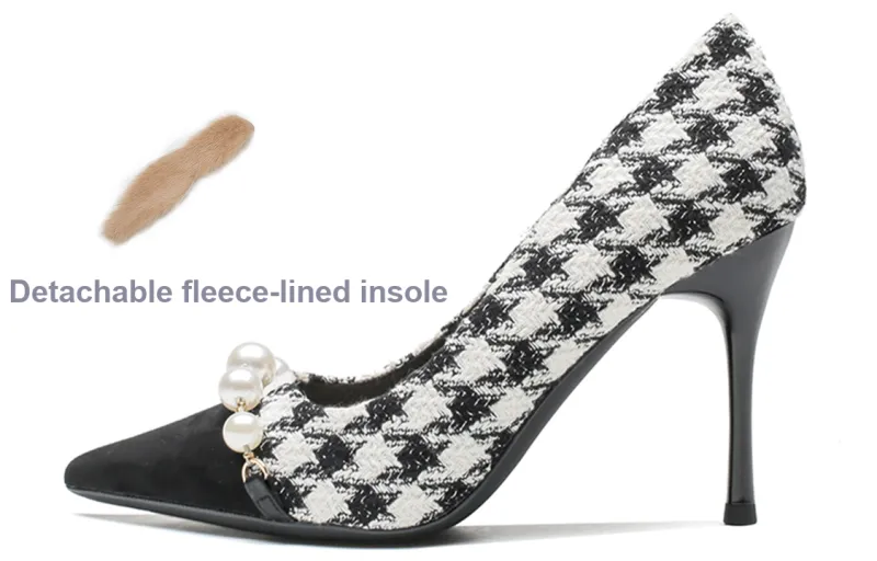 Ainer cat Slim Heel High Heels 7cm Women's-0