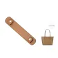 Milk Tea Brown Gold-Tone Lock Shoulder Pads