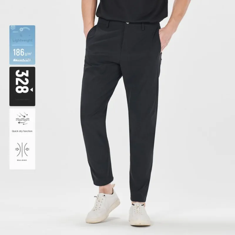 LESS IS MORE Casual Pants Men's Black Blue-3