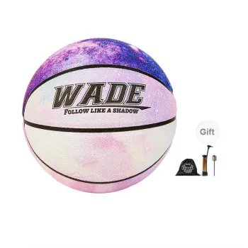 WADE PU Basketball Galaxy Brilliant Purple Size 7 Training Unisex