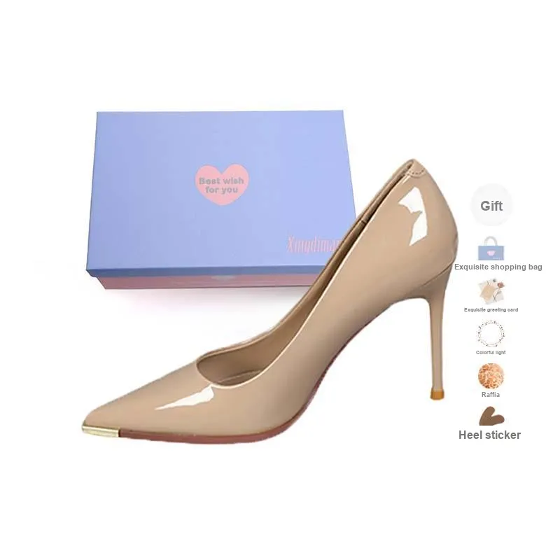 Xingdiman Slim Heel High Heels 9cm Women's [ Gift Box Set ]-5