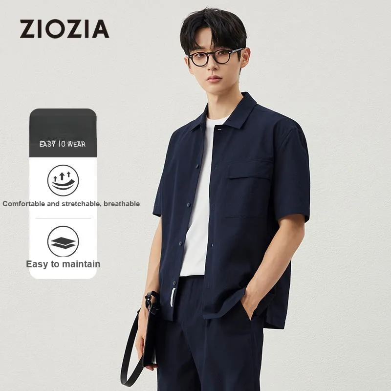 ZIOZIA x TONGQINNANZHUANG Summer Shirt Men's-7