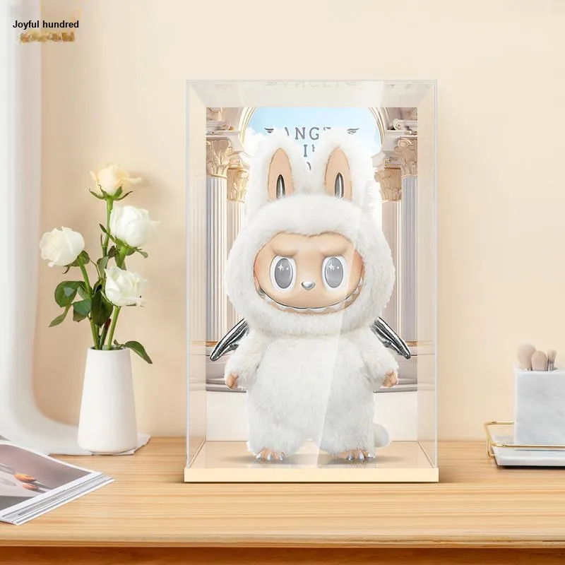 LIGHT YOUR BRICKS Compatibility Bubbles Matlabubu And ZIMOMO Vinyl Doll Display Case Model Accessories-12