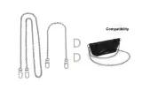 Chain 110cm+Decorative Chain 35cm[Includes D Clasp]