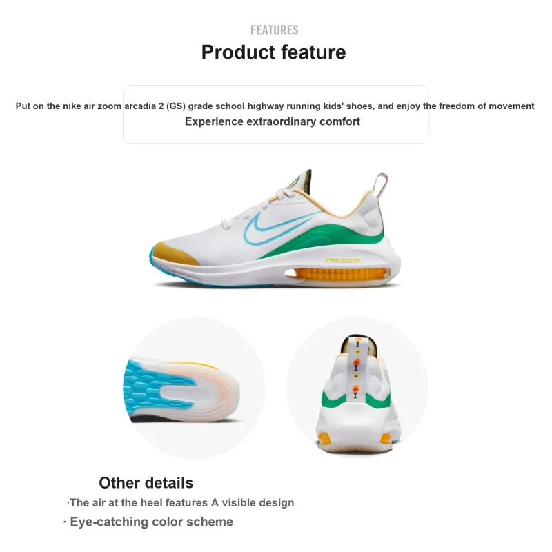 Nike Air Zoom Arcadia 2 GS 'Spring Colors'-1