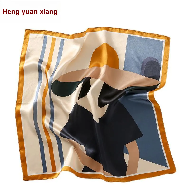 H YXIANG Silk Scarves Women's-6
