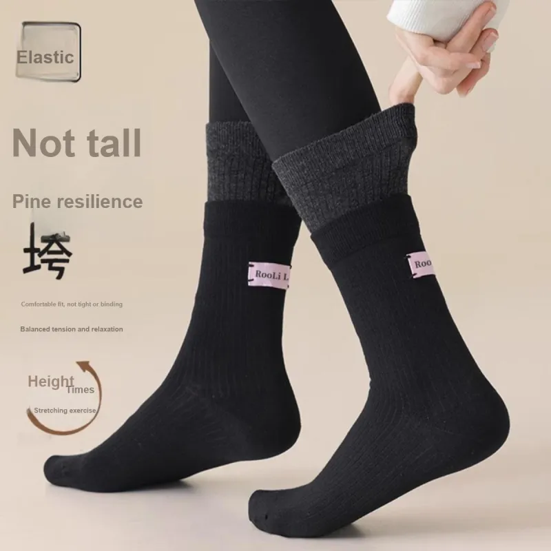 MADALLO Knee High Socks Women's 3 Pack Mixed Color-6